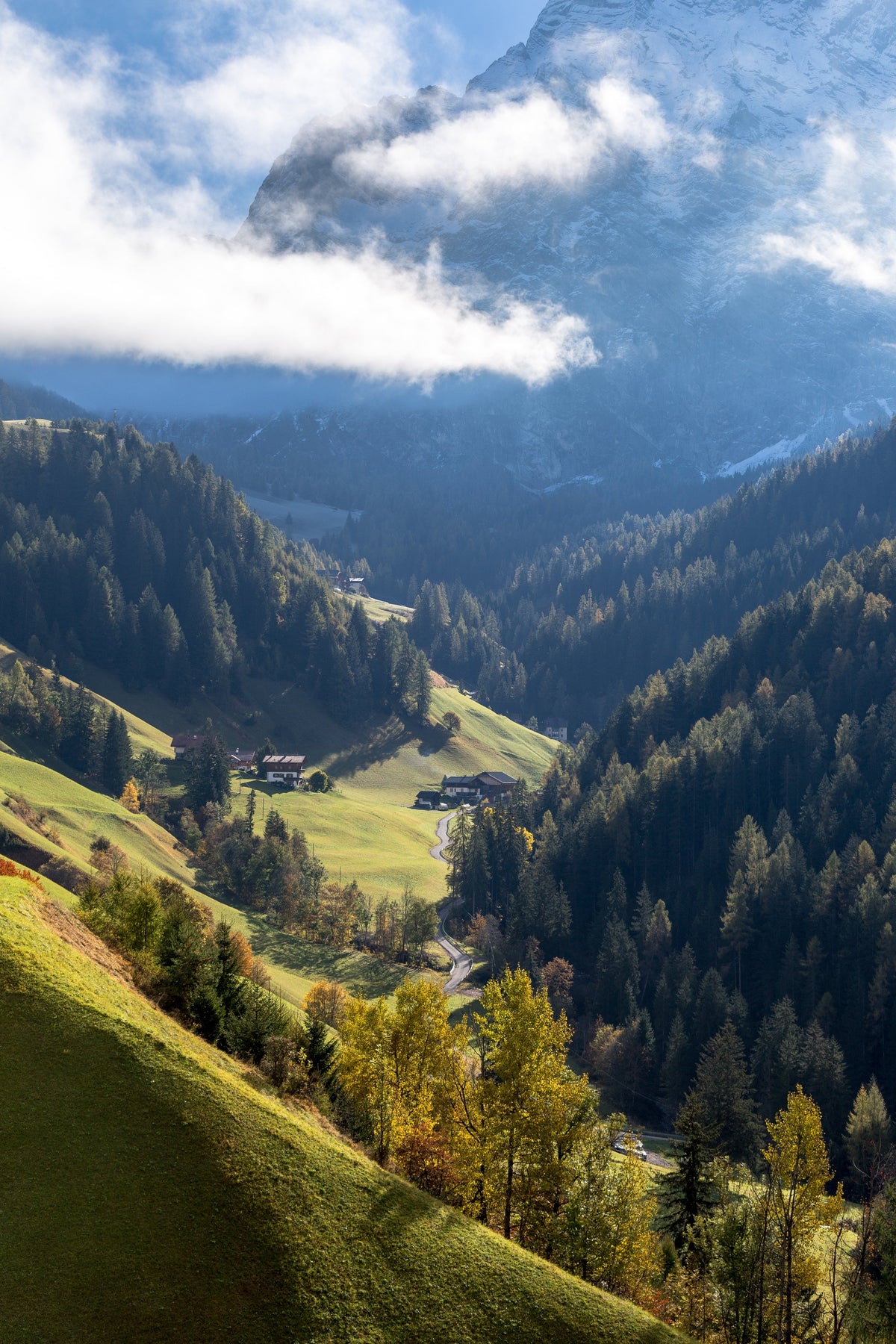 Alpine Valley, Dolomites, Italy