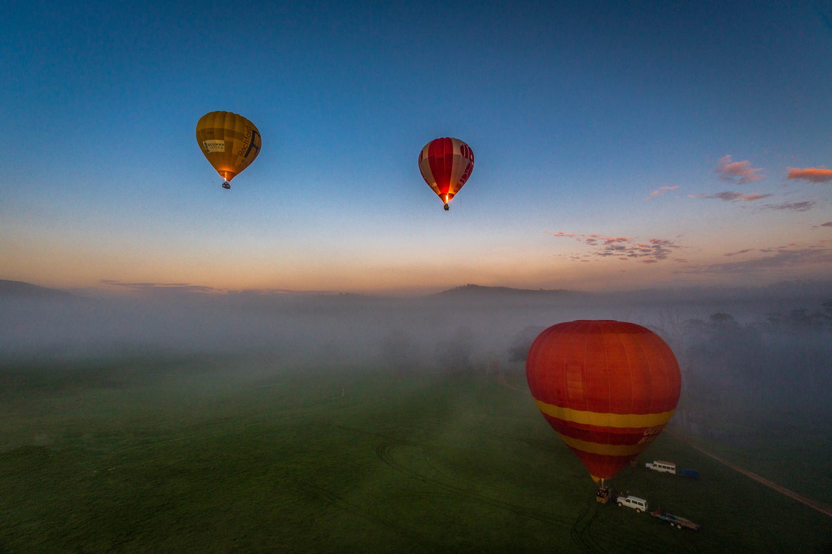 Balloons in the Mist, Yarra Valley, Australia