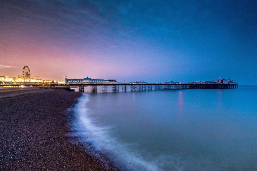 Brighton Pier, Blue Hour, Brighton, England
