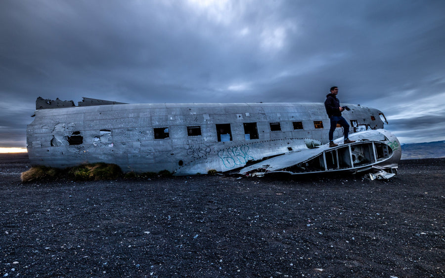 Dawn at the Wreck, Sólheimasandur, South Iceland