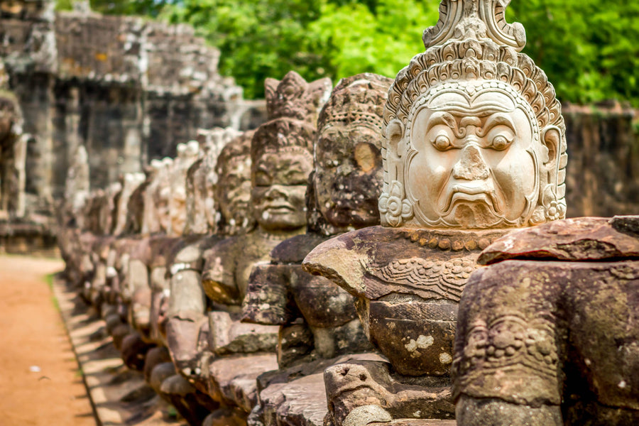 Faces at the South Gate, Angkor Thom, Cambodia