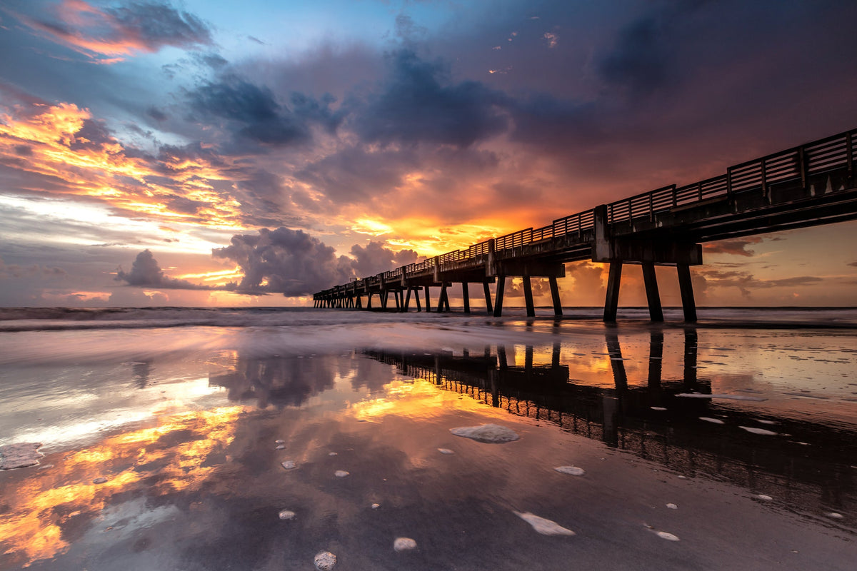 Fire on the Water, Jacksonville Beach Pier, Florida