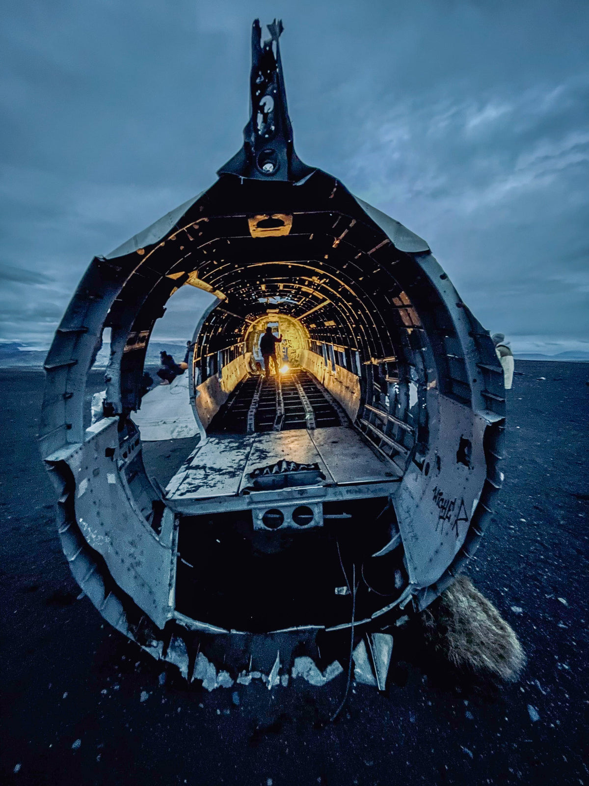 Inside the Wreck, Sólheimasandur, South Iceland