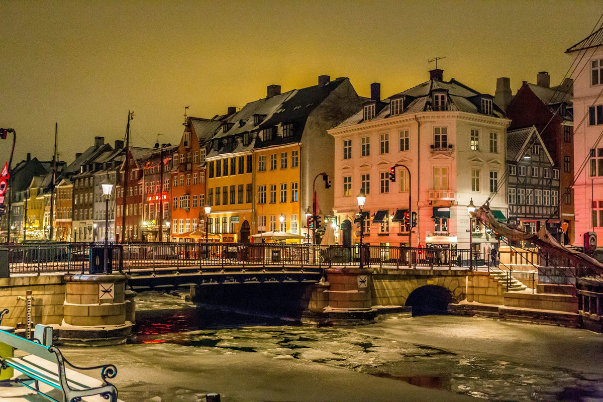 Nyhavn by Night, Copenhagen, Denmark
