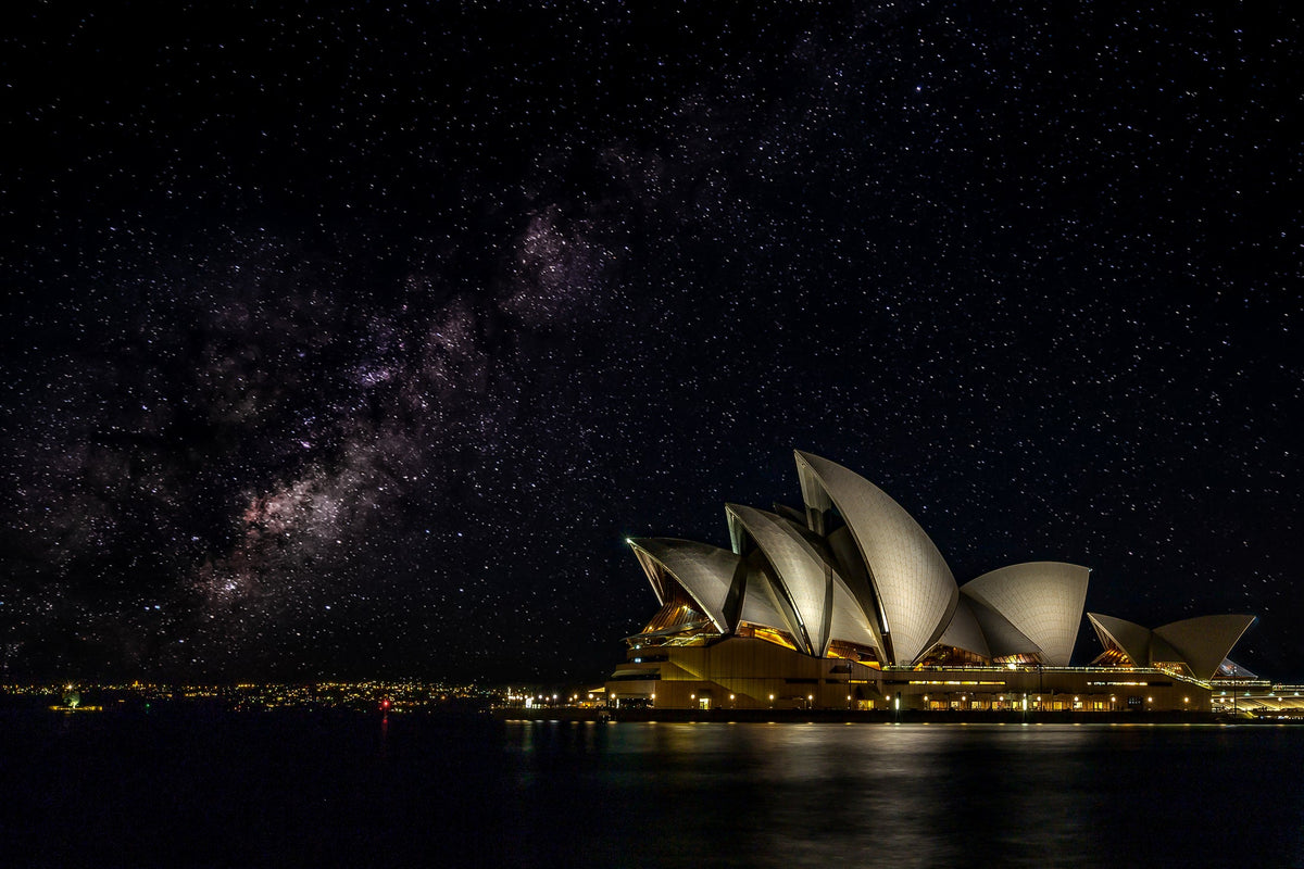 Opera House under the Milky Way, Sydney, Australia