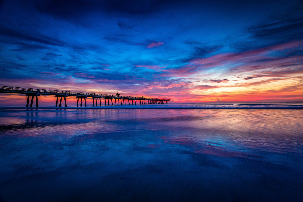 Pier in Pink, Jacksonville Beach Pier, Florida
