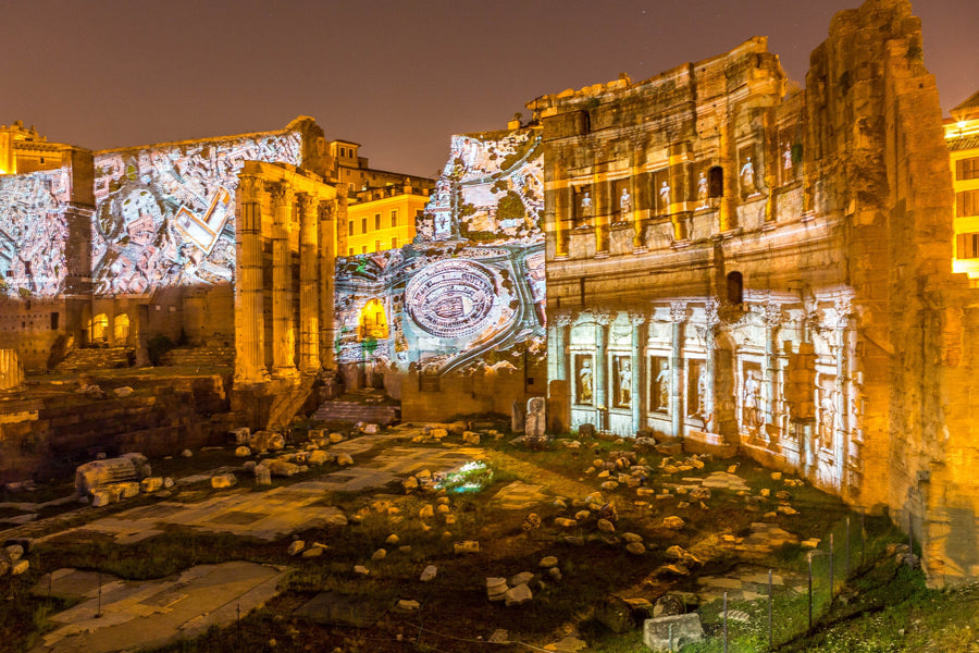 Ruins by Night, Italy