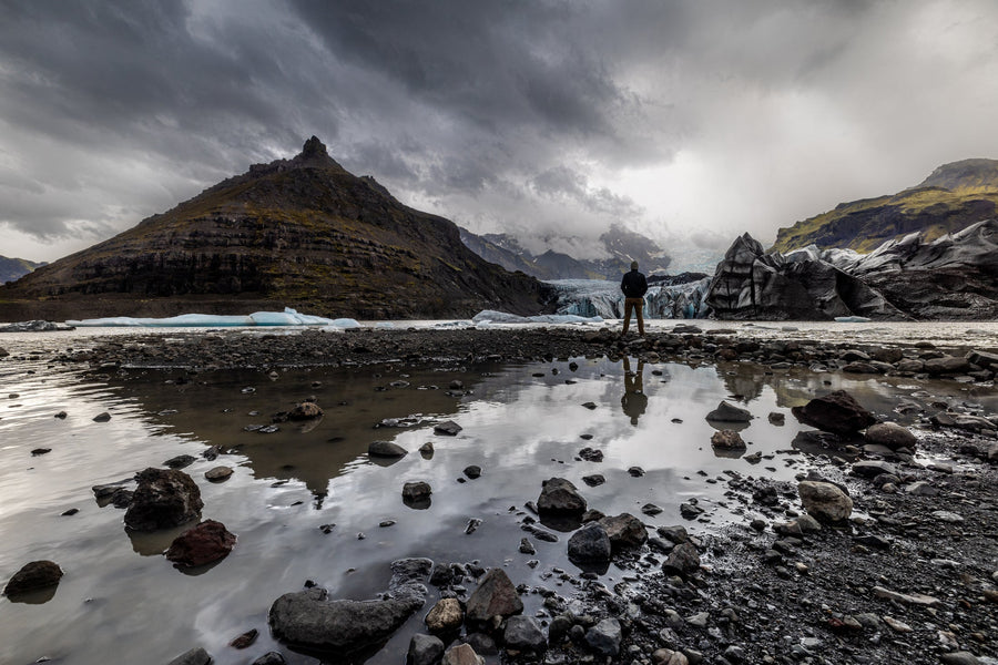 Small Against the Ice, South Iceland