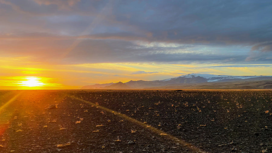Sólheimasandur Sunset, Sólheimasandur, South Iceland