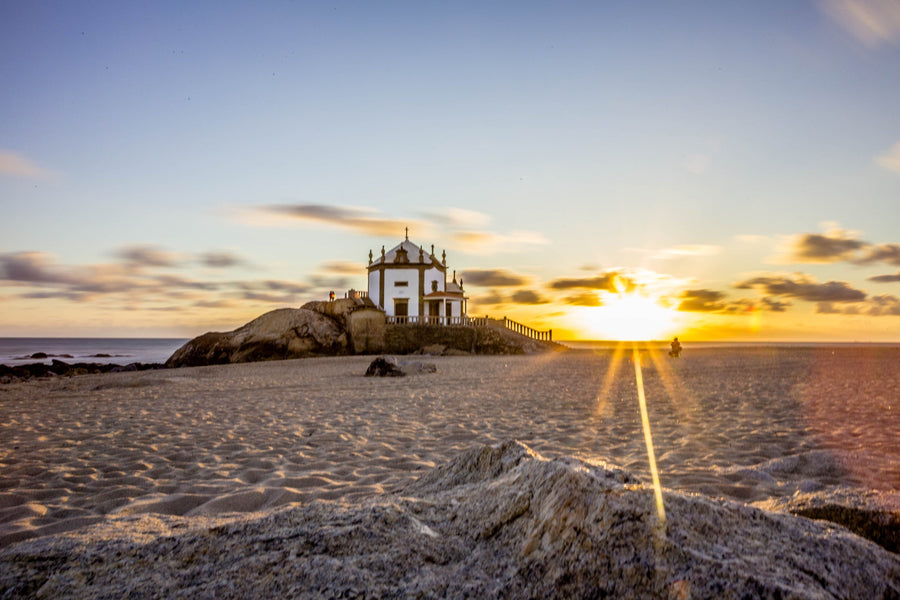 Sunset at Senhor da Pedra, Miramar, Portugal