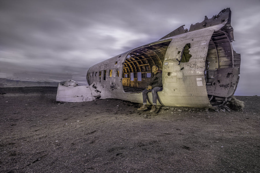 Wreck on the Black Sand, Sólheimasandur, South Iceland